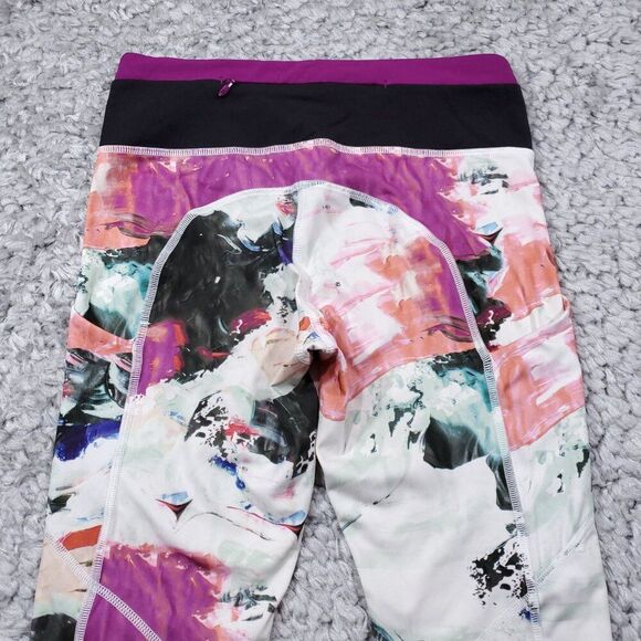 Lululemon Speed Tight III Full On Luxtreme Pigment Wave Multi Black Plum Size 4 - Picture 7 of 11